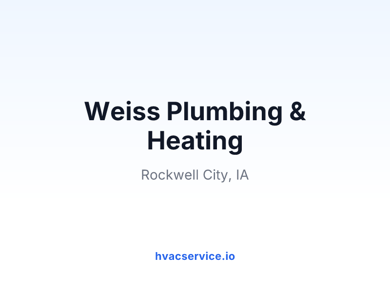 Weiss Plumbing & Heating