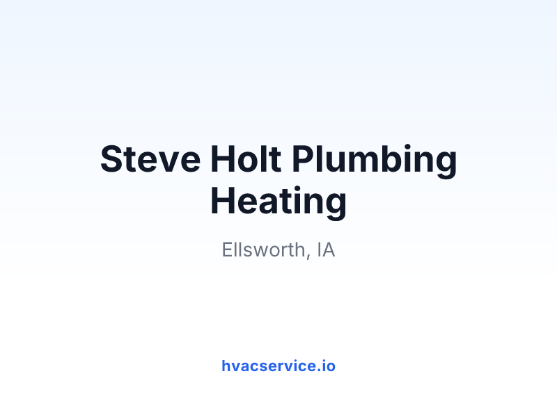 Steve Holt Plumbing Heating