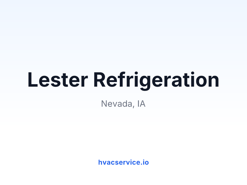 Lester Refrigeration