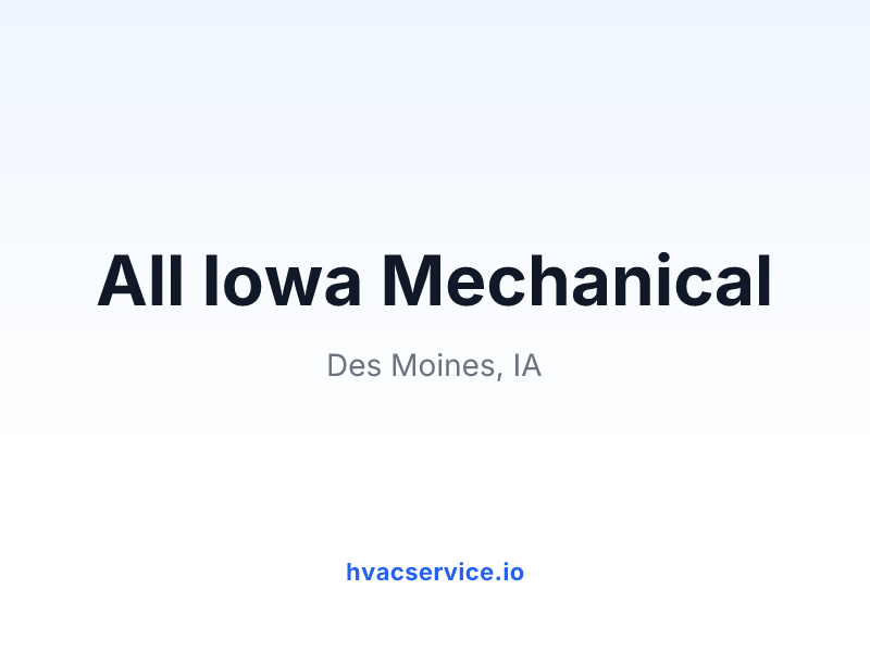 All Iowa Mechanical