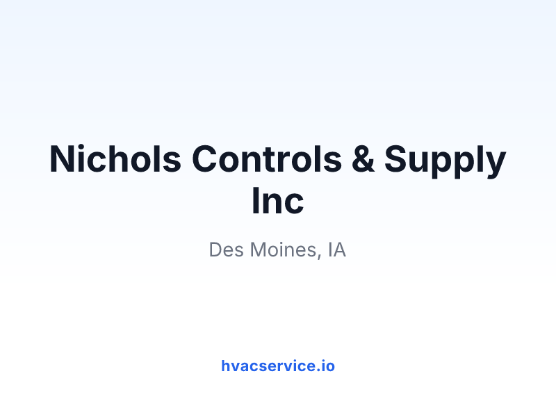 Nichols Controls & Supply Inc