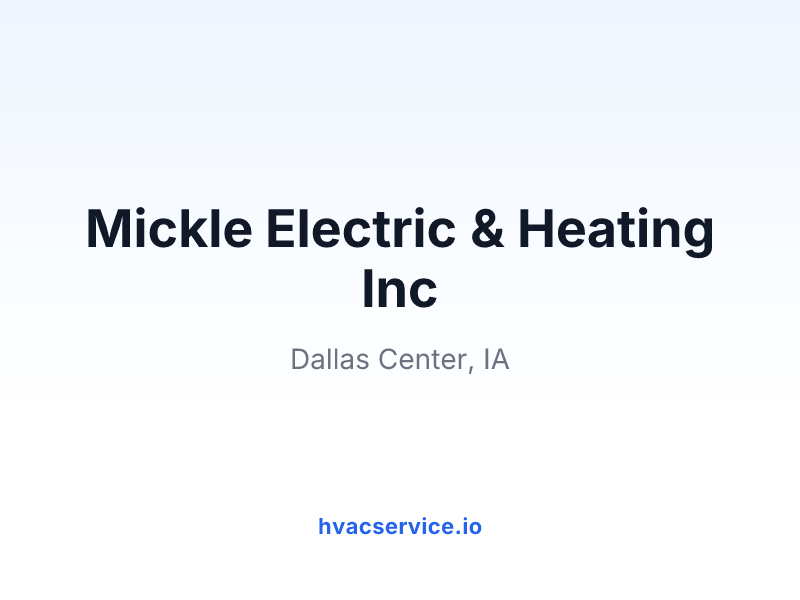 Mickle Electric & Heating Inc