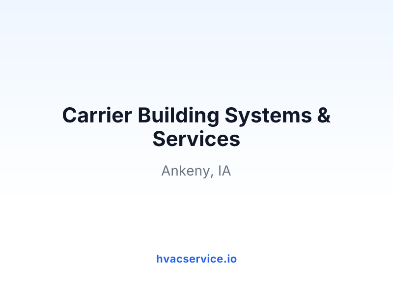 Carrier Building Systems & Services