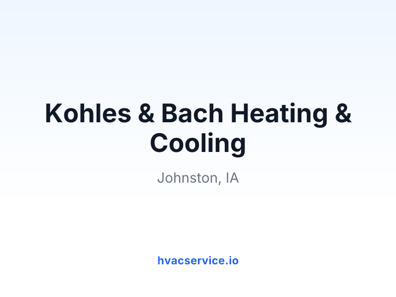 Kohles & Bach Heating & Cooling