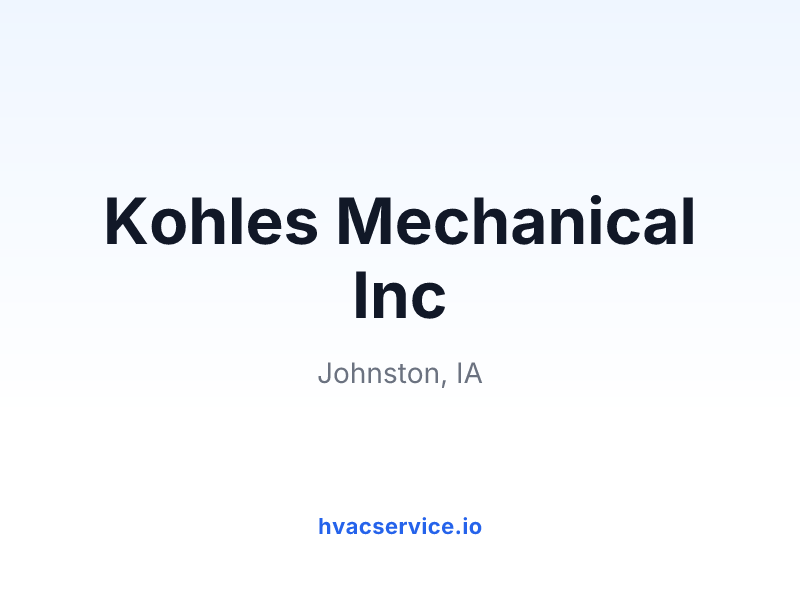 Kohles Mechanical Inc