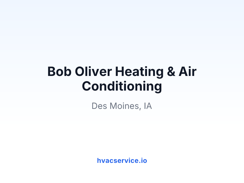 Bob Oliver Heating & Air Conditioning