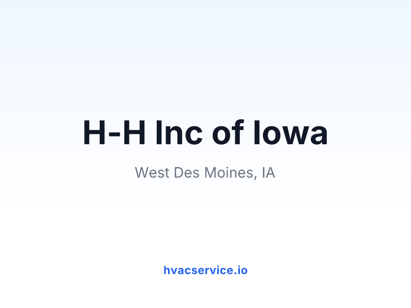 H-H Inc of Iowa