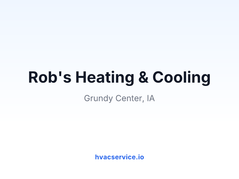 Rob's Heating & Cooling