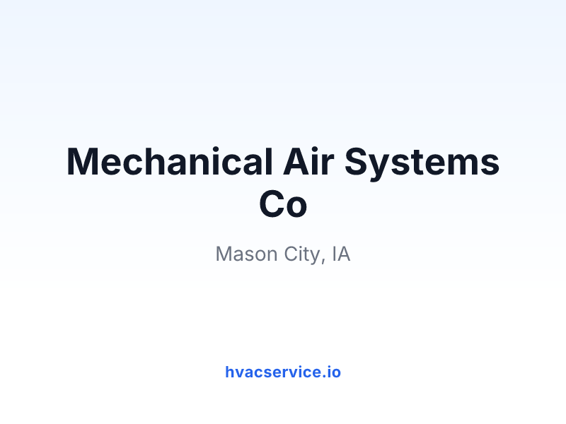 Mechanical Air Systems Co