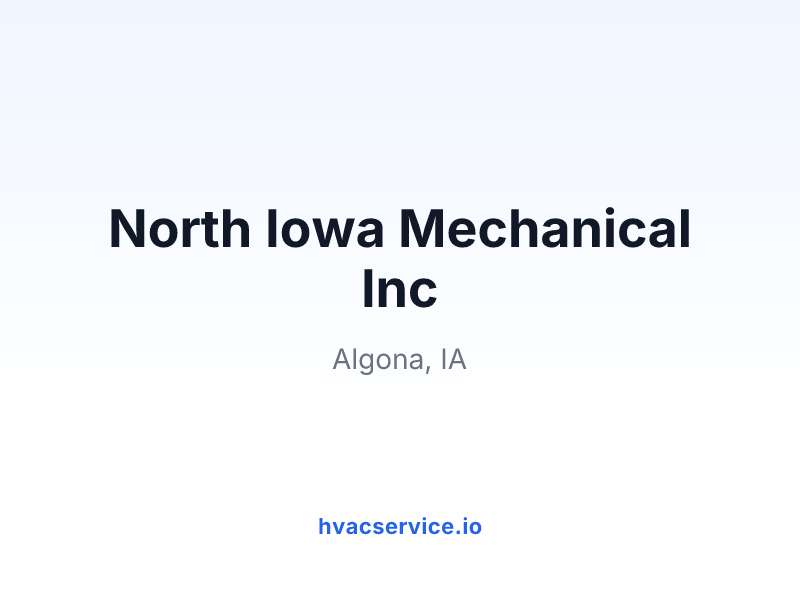 North Iowa Mechanical Inc