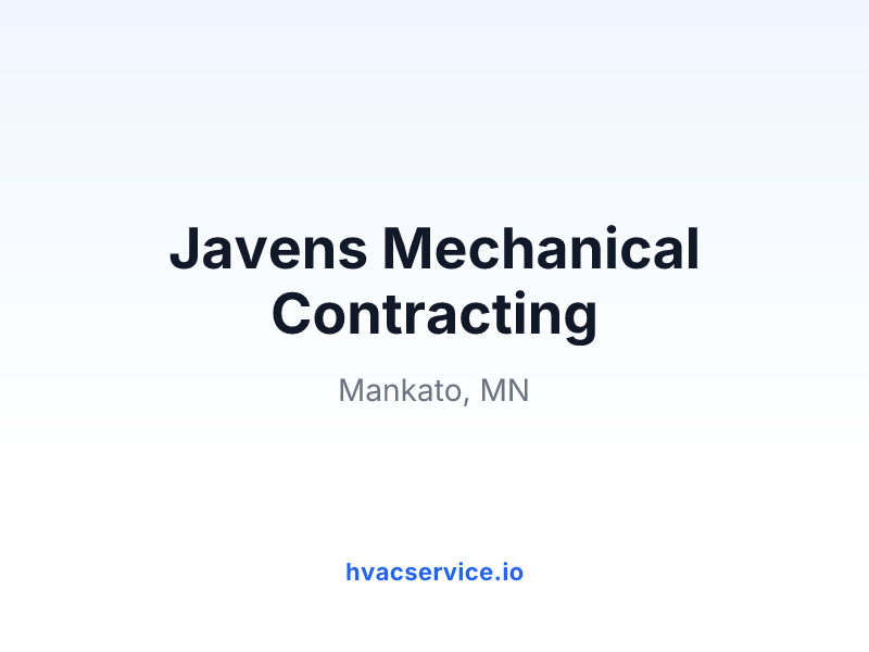 Javens Mechanical Contracting
