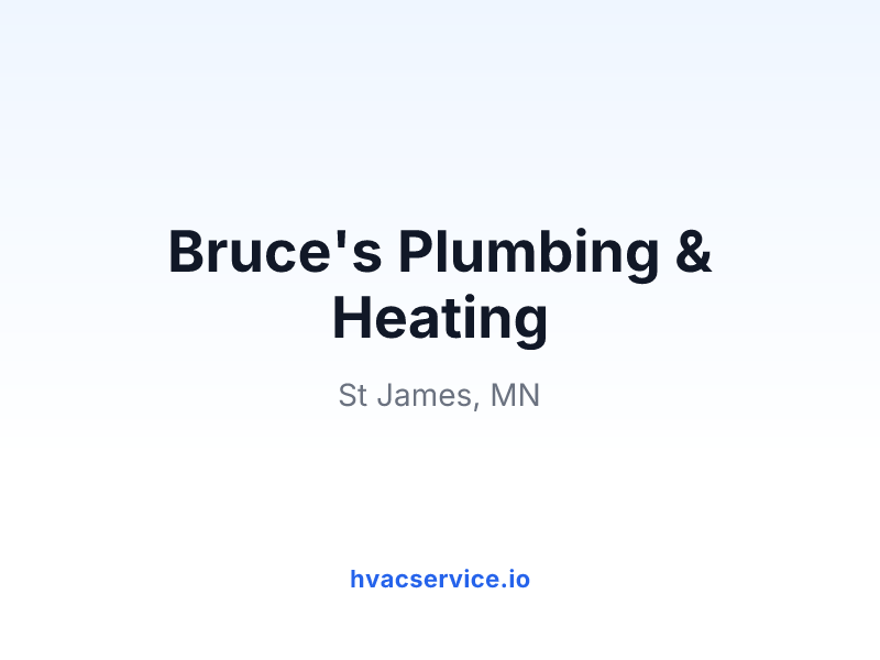 Bruce's Plumbing & Heating