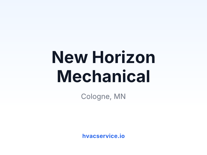 New Horizon Mechanical