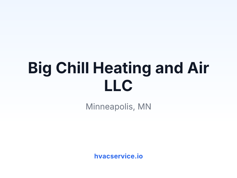 Big Chill Heating and Air LLC