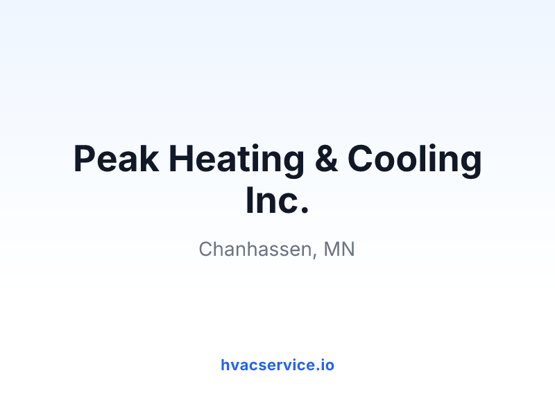 Peak Heating & Cooling Inc.