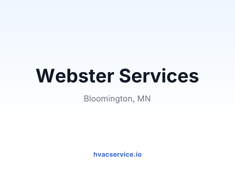 Webster Services