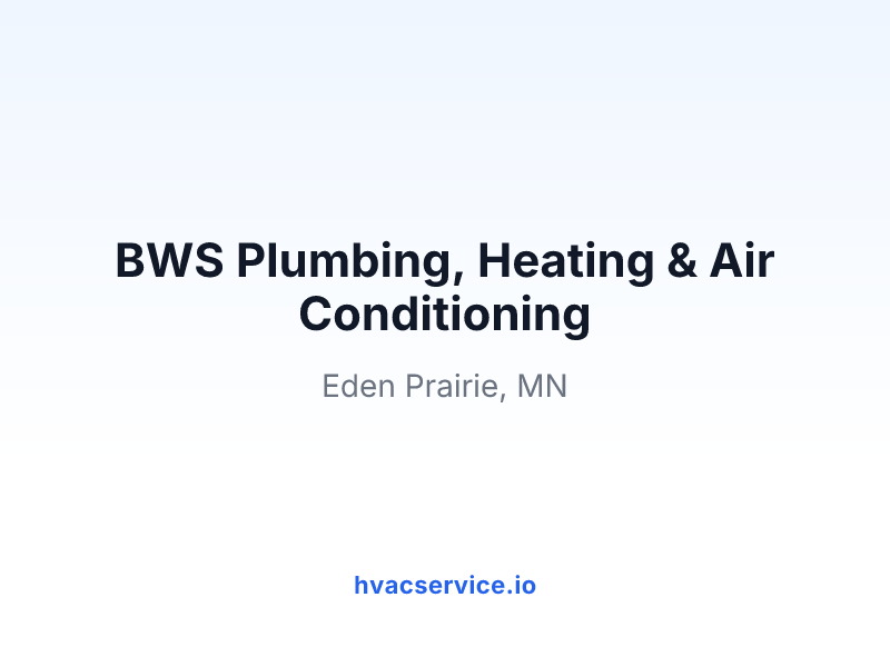 BWS Plumbing, Heating & Air Conditioning