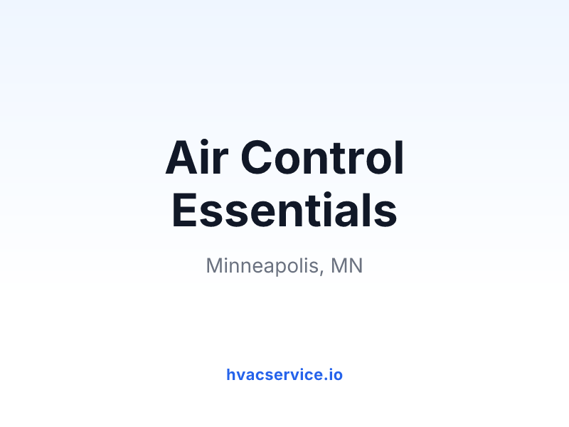 Air Control Essentials