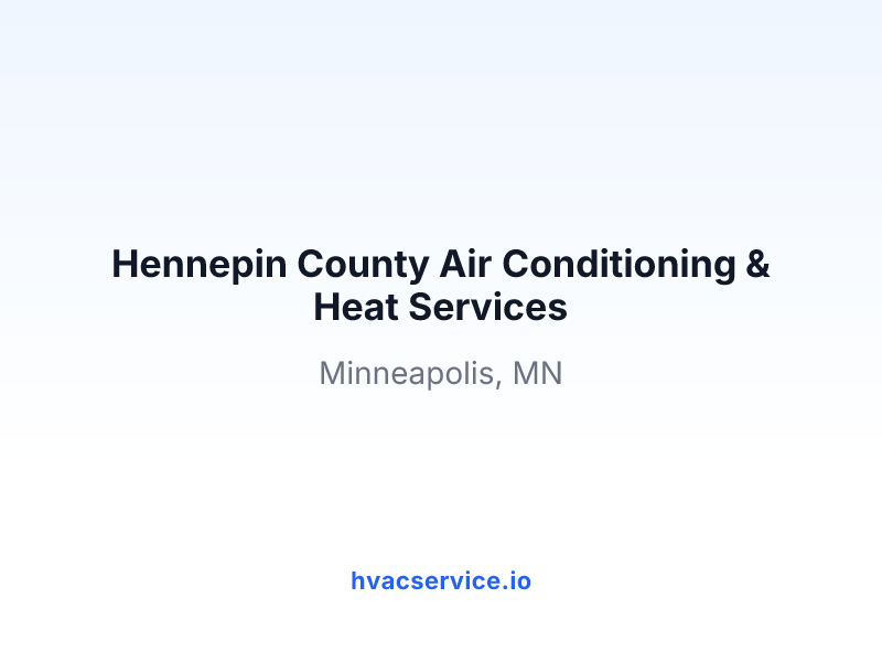 Hennepin County Air Conditioning & Heat Services