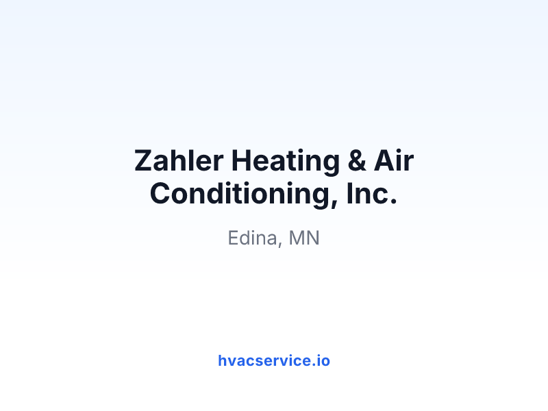 Zahler Heating & Air Conditioning, Inc.