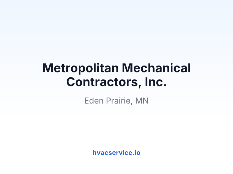 Metropolitan Mechanical Contractors