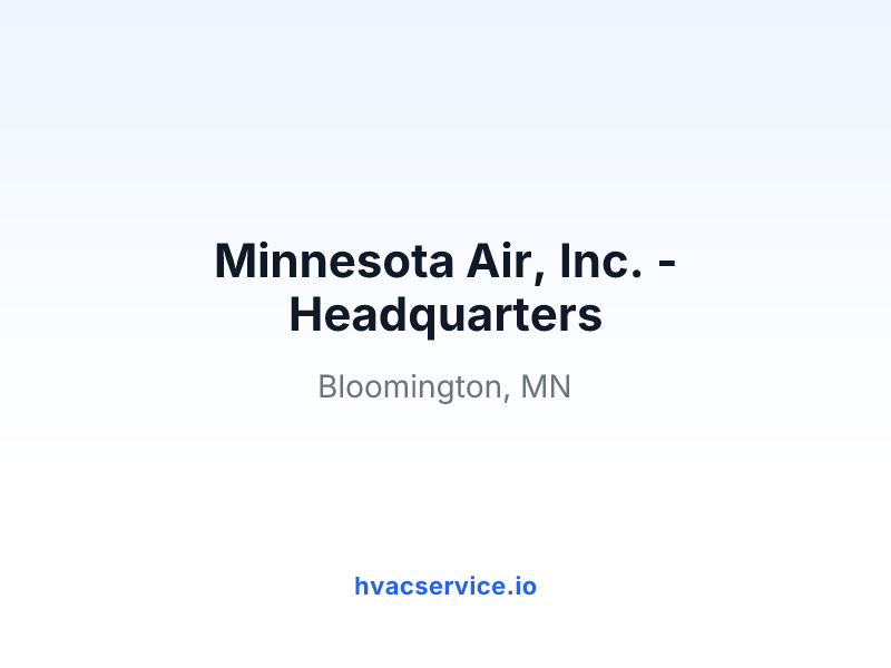 Minnesota Air, Inc. - Headquarters