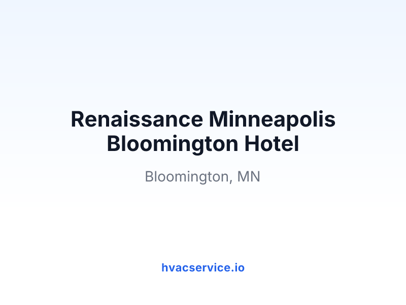 Renaissance Minneapolis Bloomington Hotel
