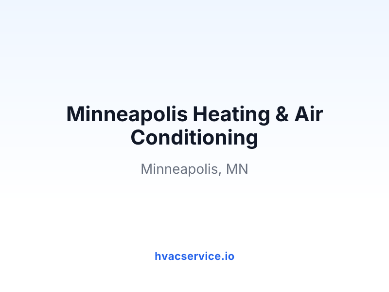 Minneapolis Heating & Air Conditioning