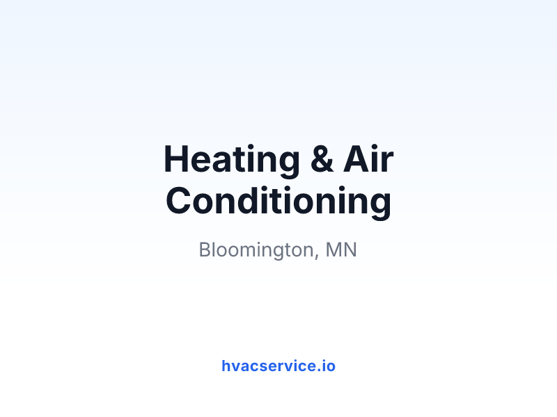 Heating & Air Conditioning