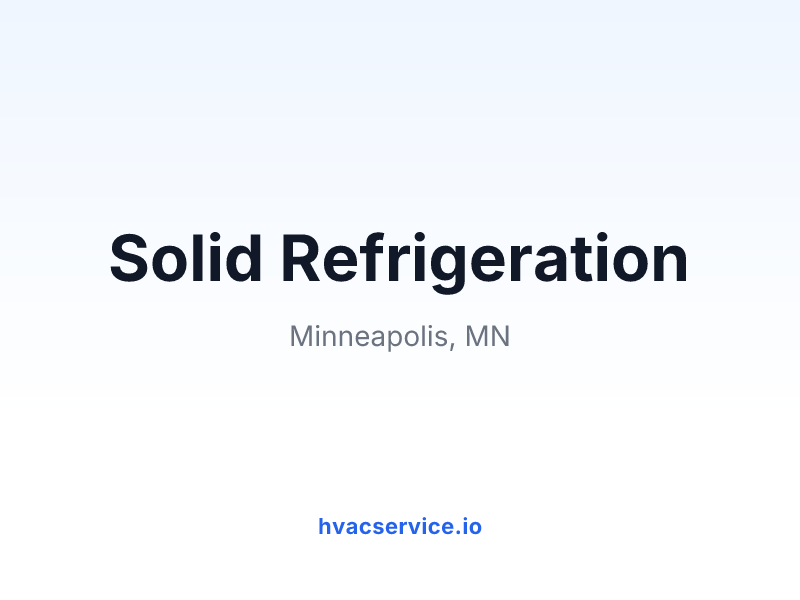 Solid Refrigeration
