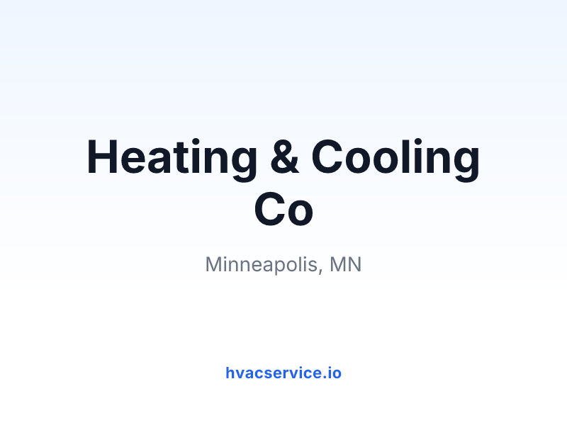 Heating & Cooling Co