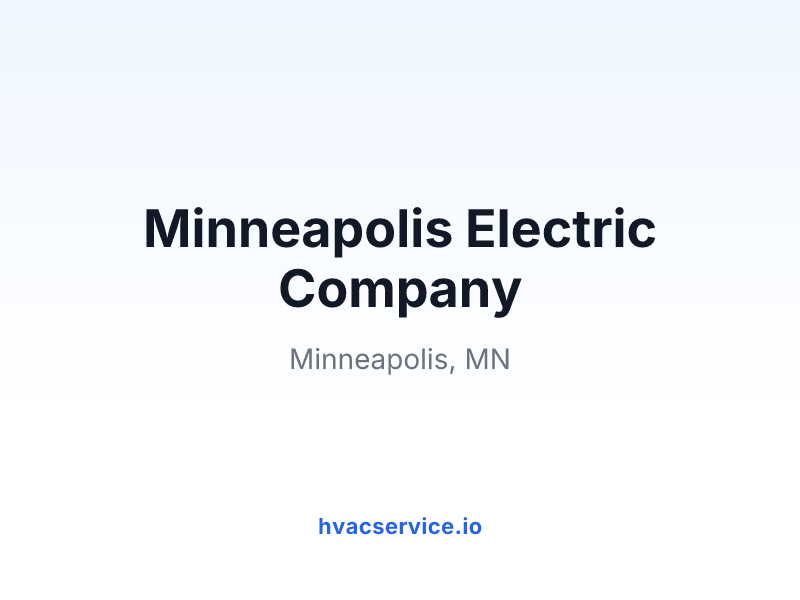 Minneapolis Electric Company