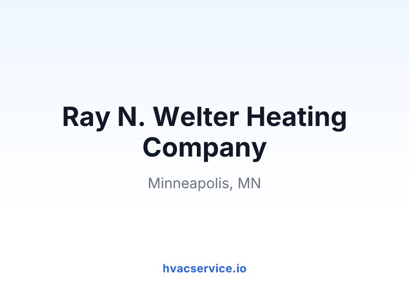 Ray N. Welter Heating Company
