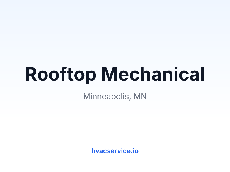 Rooftop Mechanical