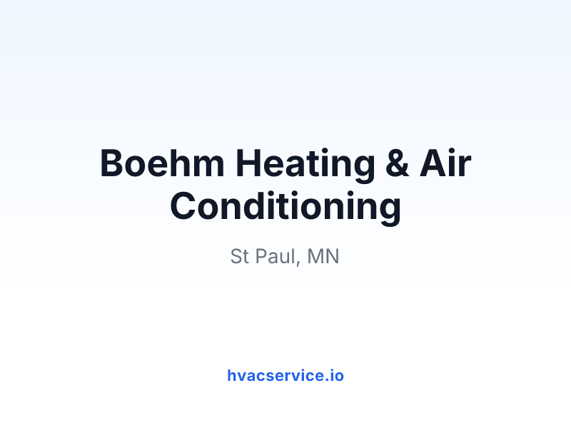 Boehm Heating & Air Conditioning