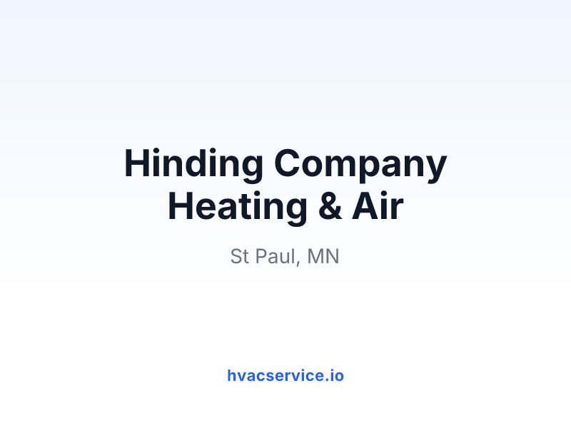 Hinding Company Heating & Air