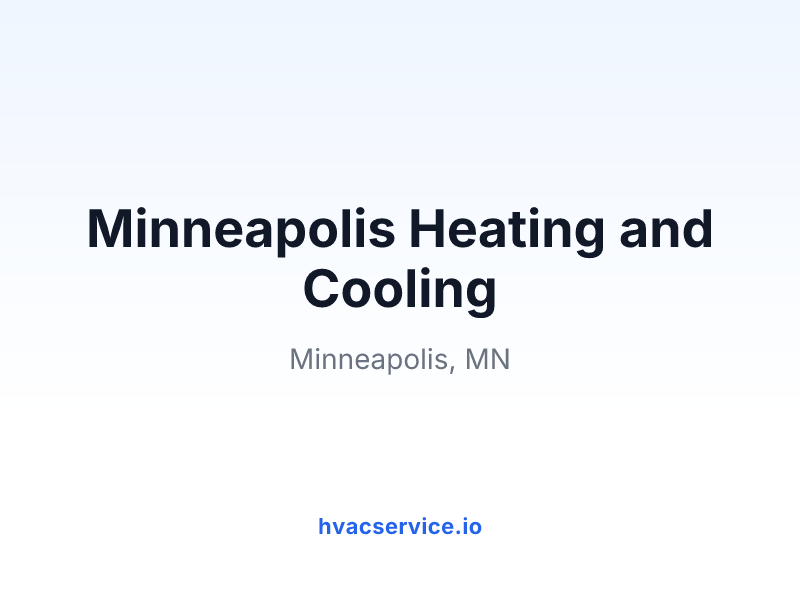 Minneapolis Heating and Cooling