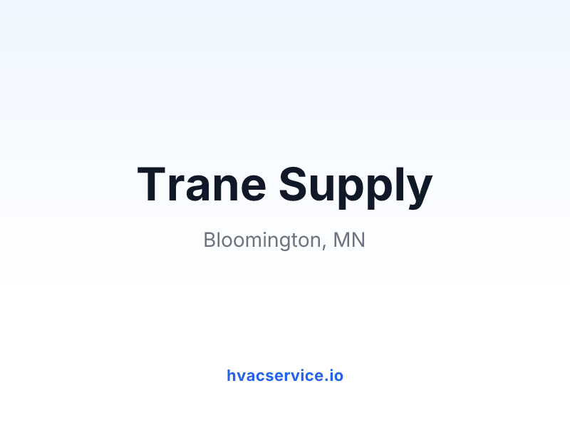 Trane Supply