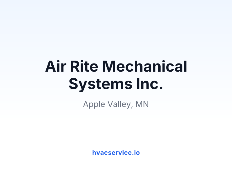 Air Rite Mechanical Systems Inc.