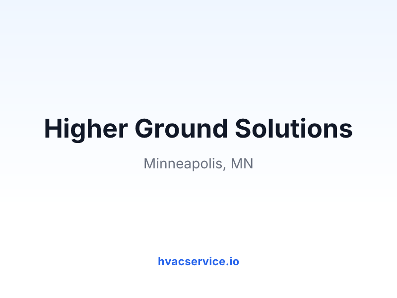 Higher Ground Solutions
