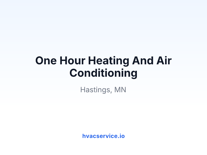 One Hour Heating And Air Conditioning