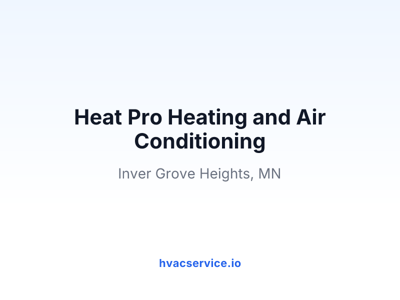 Heat Pro Heating and Air Conditioning