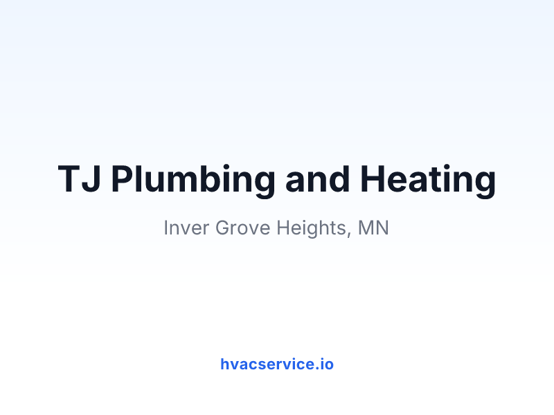 TJ Plumbing and Heating