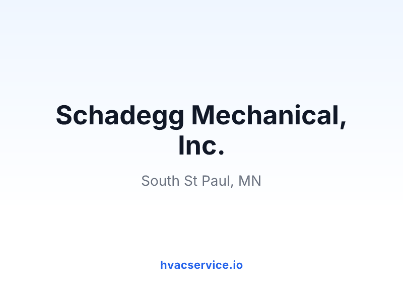 Schadegg Mechanical, Inc.