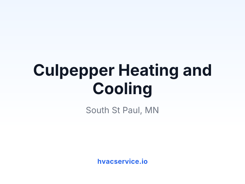 Culpepper Heating and Cooling