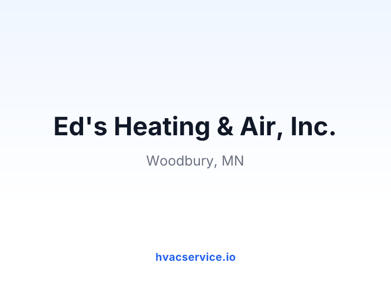 Ed's Heating & Air, Inc.