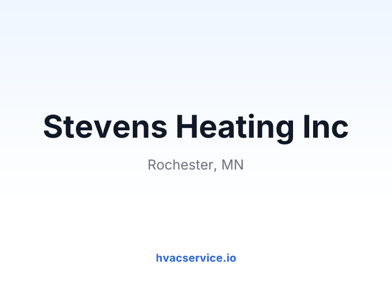 Stevens Heating Inc