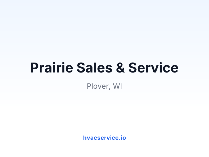 Prairie Sales & Service