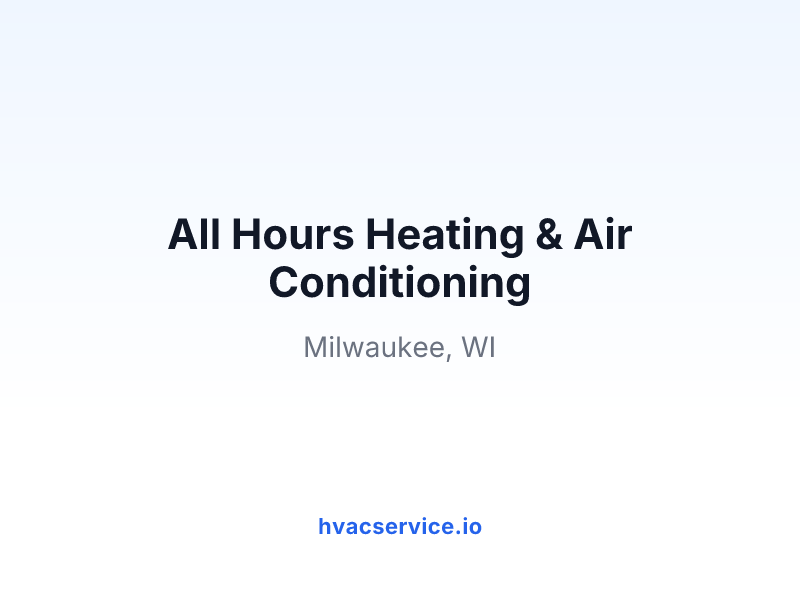 All Hours Heating & Air Conditioning