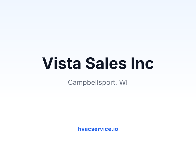 Vista Sales Inc